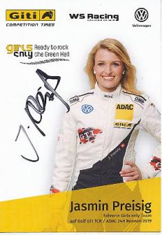 Jasmin Preisig  VW  Auto Motorsport  Autogrammkarte  original signiert 