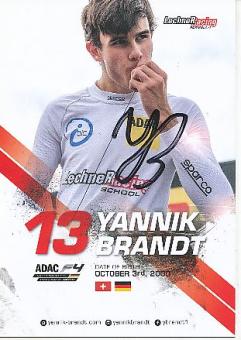 Yannik Brandt  Auto Motorsport  Autogrammkarte  original signiert 