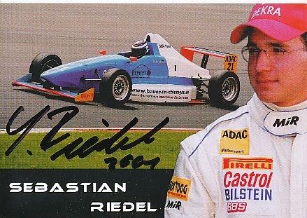 Sebastian Riedel  Auto Motorsport  Autogrammkarte  original signiert 