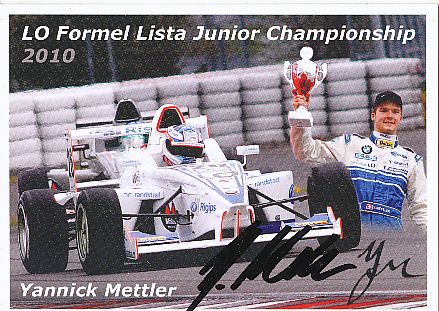Yannick Mettler   Auto Motorsport  Autogrammkarte  original signiert 