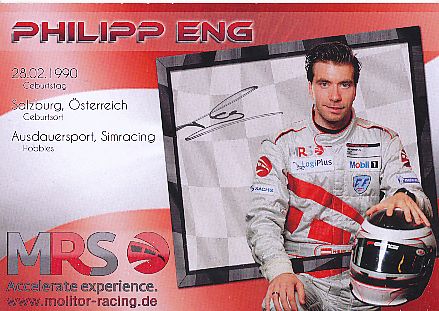 Philipp Eng   Auto Motorsport  Autogrammkarte  original signiert 