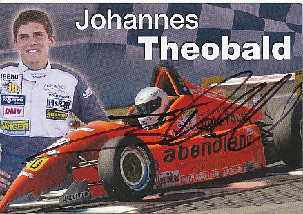 Johannes Theobald   Auto Motorsport  Autogrammkarte  original signiert 