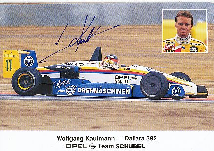 Wolfgang Kaufmann  Opel  Auto Motorsport  Autogrammkarte  original signiert 