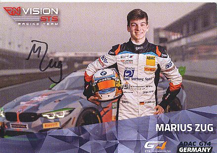 Marius Zug  Auto Motorsport  Autogrammkarte  original signiert 