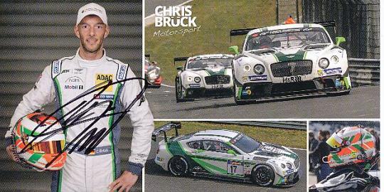 Chris Brück  Auto Motorsport  Autogrammkarte  original signiert 