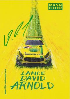 Lance David Arnold  Mercedes  Auto Motorsport  Autogrammkarte  original signiert 