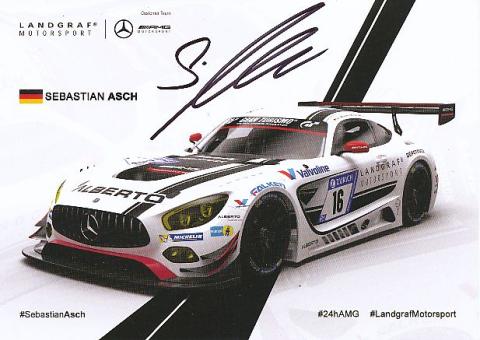 Sebastin Asch  Mercedes  Auto Motorsport  Autogrammkarte  original signiert 