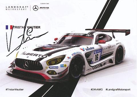 Tristan Vautier  Mercedes  Auto Motorsport  Autogrammkarte  original signiert 