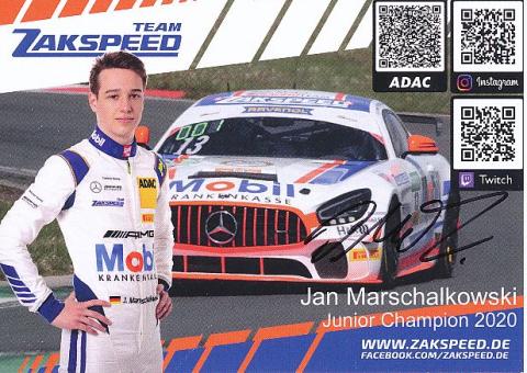 Jan Marschalkowski  Mercedes  Auto Motorsport  Autogrammkarte  original signiert 