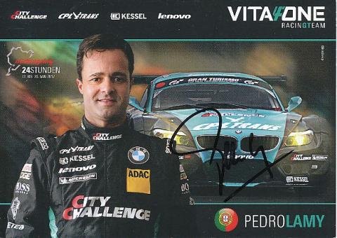 Pedro Lamy  BMW  Auto Motorsport  Autogrammkarte  original signiert 
