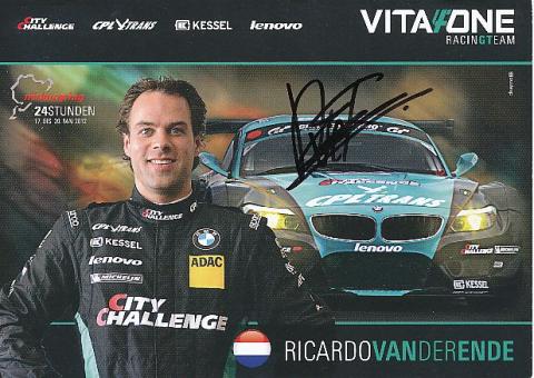 Ricardo van der Ende  BMW  Auto Motorsport  Autogrammkarte  original signiert 