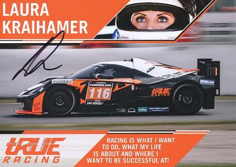 Laura Kraihamer  Auto Motorsport  Autogrammkarte  original signiert 