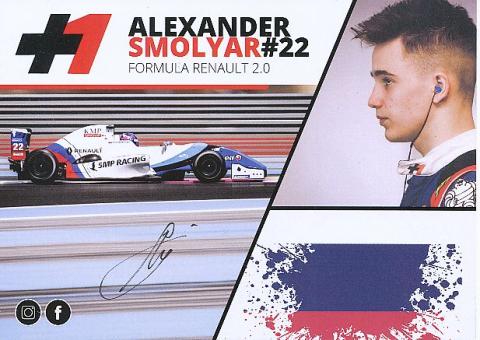Alexander Smolyar  Renault  Auto Motorsport  Autogrammkarte  original signiert 