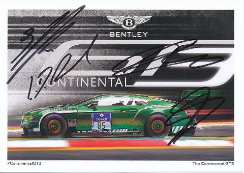 Guy Smith,Andy Meyrick,Steve Kane,Lance David Arnold  Bentley  Auto Motorsport  Autogrammkarte  original signiert 