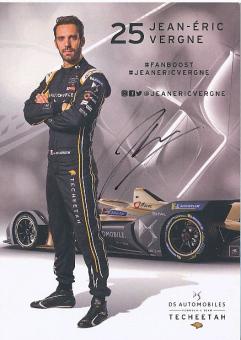 Jean Eric Vergne   Auto Motorsport  Autogrammkarte  original signiert 