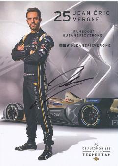Jean Eric Vergne   Auto Motorsport  Autogrammkarte  original signiert 
