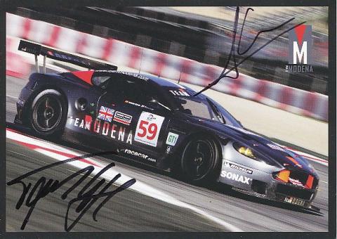 Tomas Enge & Antonio Garcia  Auto Motorsport  Autogrammkarte  original signiert 