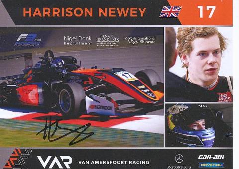 Harrison Newey  Auto Motorsport  Autogrammkarte  original signiert 