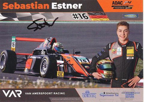 Sebastian Estner  Auto Motorsport  Autogrammkarte  original signiert 
