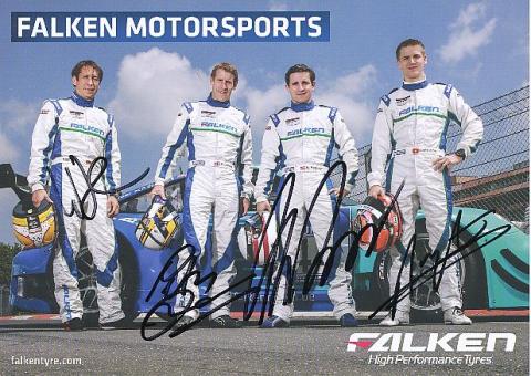 A.Imperatori,Martin Ragginger,P.Drumbreck  Team Falken Porsche  Auto Motorsport  Autogrammkarte  original signiert 