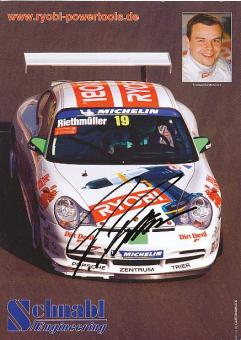 Thomas Riethmüller  Porsche  Auto Motorsport  Autogrammkarte  original signiert 