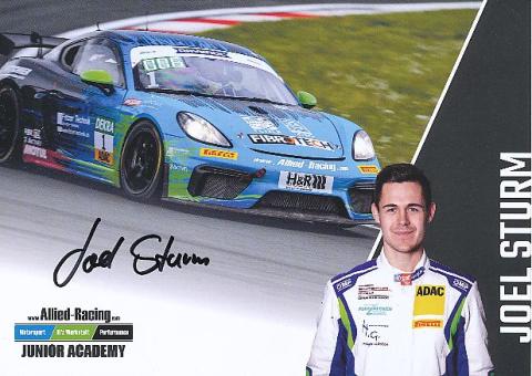 Joel Sturm  Porsche  Auto Motorsport  Autogrammkarte  original signiert 