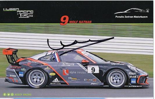 Wolf Nathan  Porsche  Auto Motorsport  Autogrammkarte  original signiert 