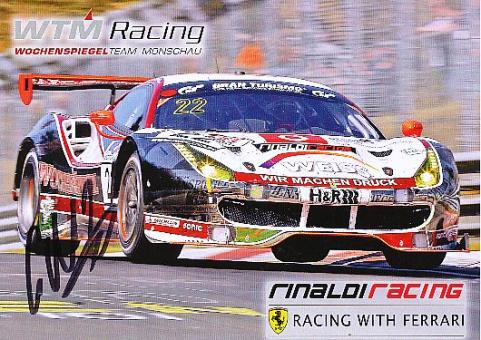 Christian Menzel  Ferrari  Auto Motorsport  Autogrammkarte  original signiert 