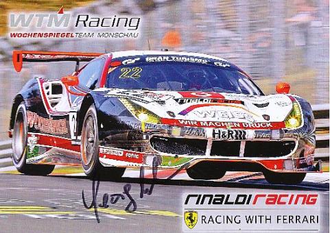 Georg Weiss  Ferrari  Auto Motorsport  Autogrammkarte  original signiert 
