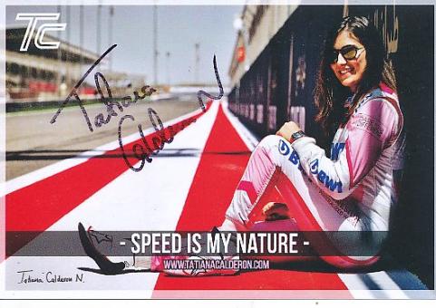 Tatiana Calderon  Auto Motorsport  Autogrammkarte  original signiert 