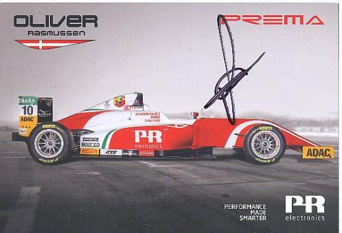 Oliver Rasmussen  Prema  Auto Motorsport  Autogrammkarte  original signiert 