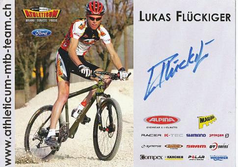 Lukas Flückiger Schweiz Radsport Cross Country Mountainbike  Autogrammkarte  original signiert 
