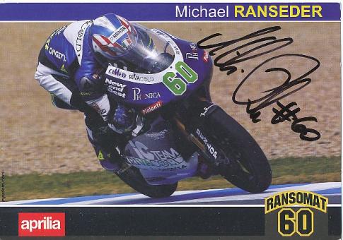 Michael Ranseder  Österreich  Motorrad  Autogrammkarte  original signiert 