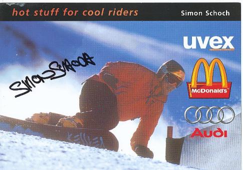 Simon Schoch  Schweiz  Snowboard   Ski Alpin  Autogrammkarte  original signiert 