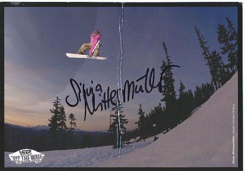 Silvia Mittermüller  Snowboard   Ski Alpin  Autogrammkarte  original signiert 