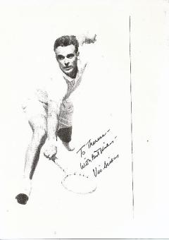 Vic Seixas  USA  Tennis Autogramm Karte original signiert 