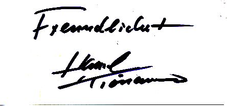 Hansl Krönauer † 2011  Musik Autogramm Karte original signiert 