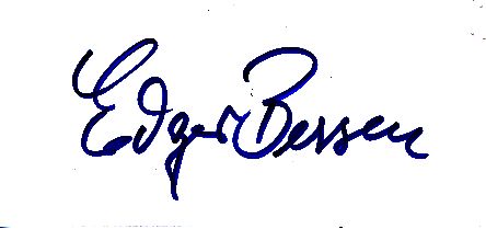 Edgar Bessen † 2012  Film & TV Autogramm Karte original signiert 