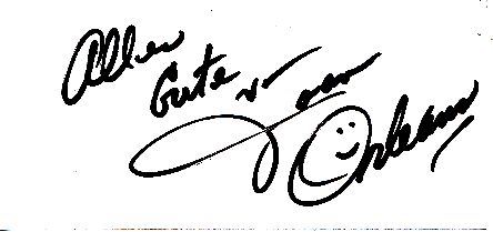 Joan Orleans  Musik  Autogramm Karte original signiert 