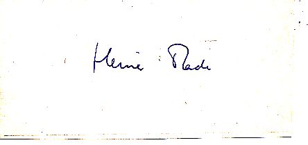 Heiner Thade  Leichtathletik Autogramm Blatt  original signiert 
