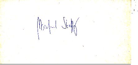 Manfred Steffny  Leichtathletik Autogramm Blatt  original signiert 