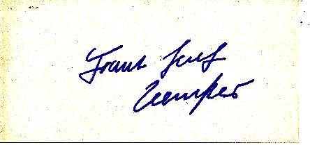 Franz Josef Kemper  Leichtathletik Autogramm Blatt  original signiert 