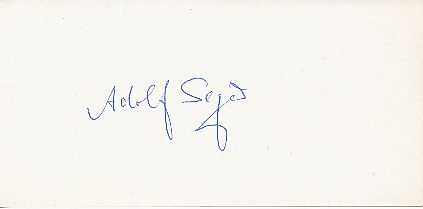Adolf Seger  Ringen Autogramm Blatt  original signiert 
