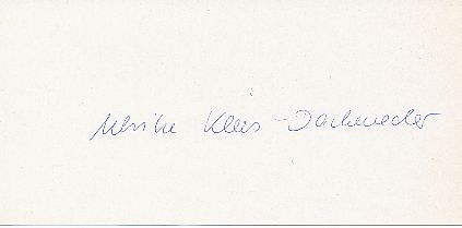 Ulrike Klees  Schwimmen Autogramm Blatt  original signiert 