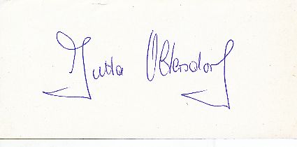 Jutta Oltersdorf  Turnen Autogramm Blatt  original signiert 