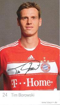 Tim Borowski  FC Bayern München  Fußball  Autogrammkarte Druck signiert 