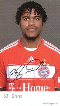 Breno  FC Bayern München  Fußball  Autogrammkarte Druck signiert 