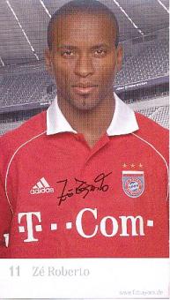 Ze Roberto  FC Bayern München  Fußball  Autogrammkarte Druck signiert 