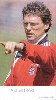 Michael Henke  FC Bayern München  Fußball  Autogrammkarte 