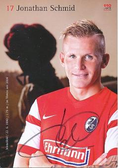 Jonathan Schmid   SC Freiburg  2014/2015  Fußball Autogrammkarte  original signiert 